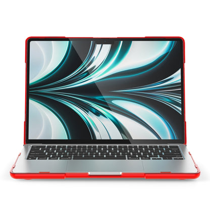 For MacBook Air 13.6 inch A2681 2022 TPU + PC Two-color Anti-fall Laptop Protective Case(Red) - MacBook Air Cases by buy2fix | Online Shopping UK | buy2fix