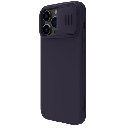 For iPhone 14 Pro NILLKIN CamShield Liquid Silicone Phone Case (Deep Purple) - iPhone 14 Pro Cases by NILLKIN | Online Shopping UK | buy2fix