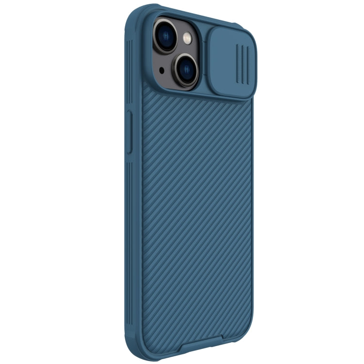 For iPhone 14 NILLKIN CamShield Pro Magnetic Magsafe Case(Blue) - iPhone 14 Cases by NILLKIN | Online Shopping UK | buy2fix