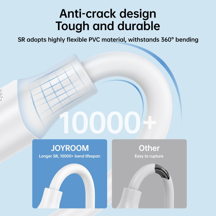 JOYROOM S-UM018A9 2.4A USB to Micro USB Fast Charging Data Cable, Length:0.25m(White) -  by JOYROOM | Online Shopping UK | buy2fix