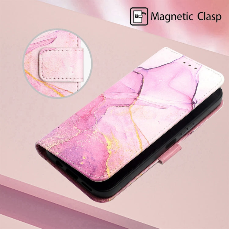 For T-Mobile Revvl 6 Pro 5G PT003 Marble Pattern Flip Leather Phone Case(Pink Purple Gold LS001) - More Brand by buy2fix | Online Shopping UK | buy2fix