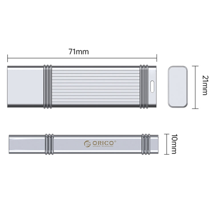 ORICO UFS Flash Drive, Read: 411MB/s, Write: 353MB/s, Memory:128GB, Port:Type-C(Silver) - USB Flash Drives by ORICO | Online Shopping UK | buy2fix