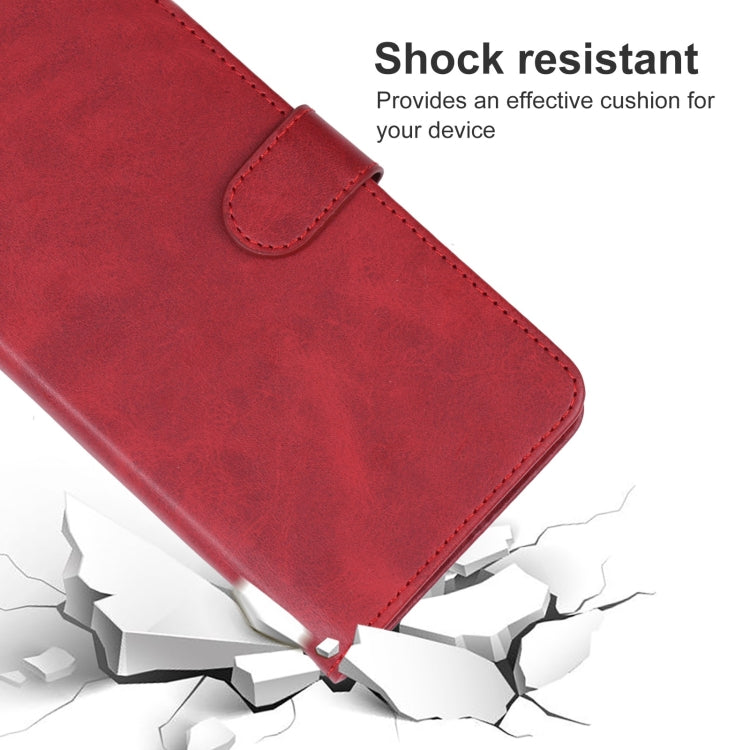 For Xiaomi Redmi Note 12 China Leather Phone Case(Red) - Note 12 Cases by buy2fix | Online Shopping UK | buy2fix