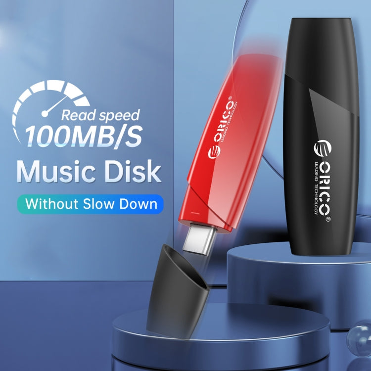 ORCIO USB3.0 U Disk Drive, Read: 100MB/s, Write: 15MB/s, Memory:64GB, Port:USB-A(Red) - USB Flash Drives by ORICO | Online Shopping UK | buy2fix