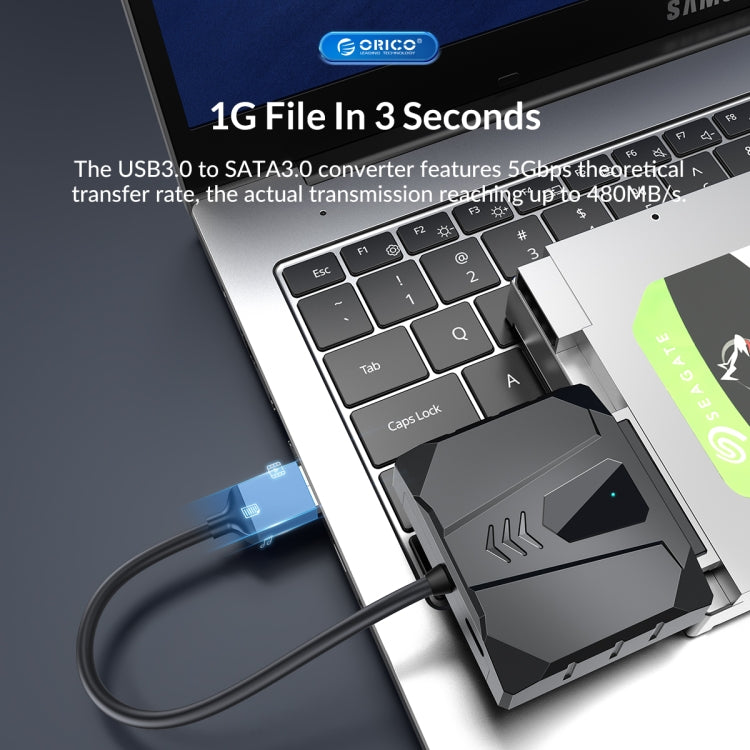 ORICO UTS2 USB 2.0 2.5-inch SATA HDD Adapter, Cable Length:0.3m - USB to IDE / SATA by ORICO | Online Shopping UK | buy2fix