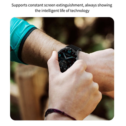 Ochstin 5H30 1.28 Inch HD Round Screen Silicone Strap Smart Sports Watch(Black+Silver) - Smart Wear by OCHSTIN | Online Shopping UK | buy2fix