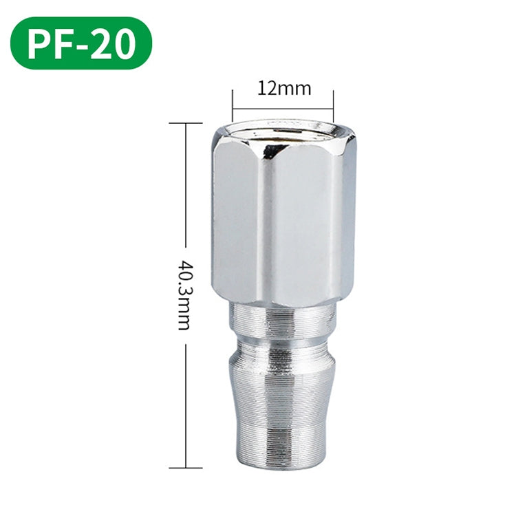 LAIZE PF-20 10pcs C-type Self-lock Air Tube Pneumatic Quick Fitting Connector -  by LAIZE | Online Shopping UK | buy2fix