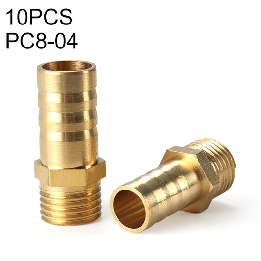 PC8-04 LAIZE 10pcs Pneumatic Components Pagoda PC External Thread -  by LAIZE | Online Shopping UK | buy2fix