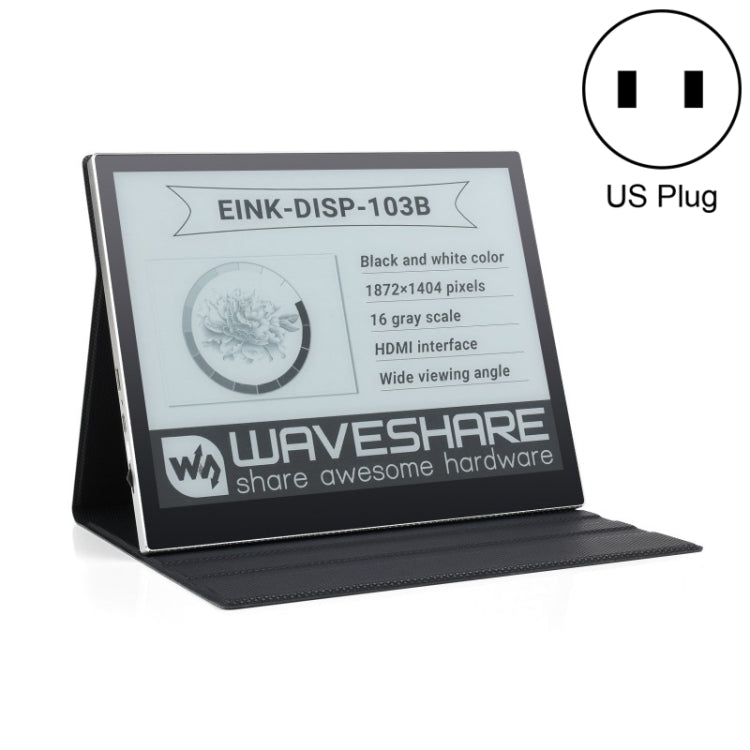 Waveshare 10.3 inch E-Paper Monitor External E-Paper Screen for MAC / Windows PC(US Plug) - Mini PC Accessories by WAVESHARE | Online Shopping UK | buy2fix