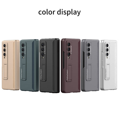 For Samsung Galaxy Z Fold4 GKK Magnetic Fold Full Coverage Anti Peep Phone Case(Wine Red) - Galaxy Z Fold4 5G Cases by GKK | Online Shopping UK | buy2fix