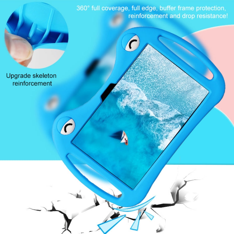 For TCL Tab 10s 5G Cartoon Silicone Shockproof Protective Tablet Case with Stand & Pen Slot(Blue) - Others by buy2fix | Online Shopping UK | buy2fix