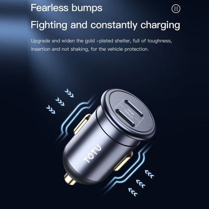 TOTUDESIGN 30W Car Fast Charging, Interface:USB-C / Typ-C + USB-C / Typ-C - In Car by TOTUDESIGN | Online Shopping UK | buy2fix