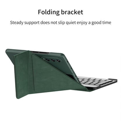For Samsung Galaxy Z Fold4 GKK Magnetic Folding Bluetooth Keyboard Leather Case with Pen(Black) - Samsung Keyboard by GKK | Online Shopping UK | buy2fix