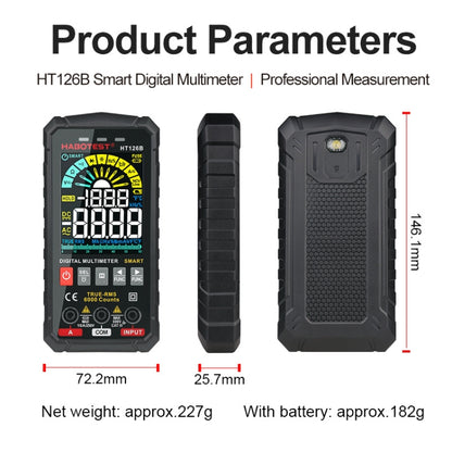 HABOTEST HT126B Digital High Precision Mini Multimeter - Digital Multimeter by HABOTEST | Online Shopping UK | buy2fix