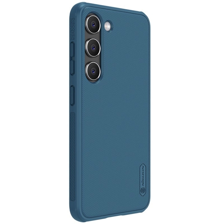 For Samsung Galaxy S23+ 5G NILLKIN Super Frosted Shield Pro PC + TPU Phone Case(Blue) - Galaxy S23+ 5G Cases by NILLKIN | Online Shopping UK | buy2fix