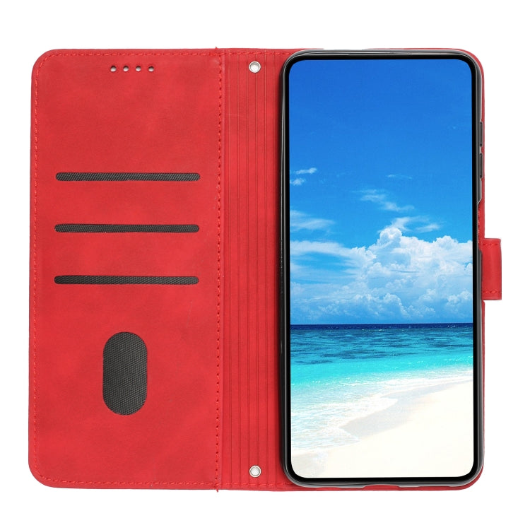 For Xiaomi Redmi Note 12 Pro Speed / Poco X5 Pro 5G Skin Feel Heart Pattern Leather Phone Case(Red) - Xiaomi Cases by buy2fix | Online Shopping UK | buy2fix