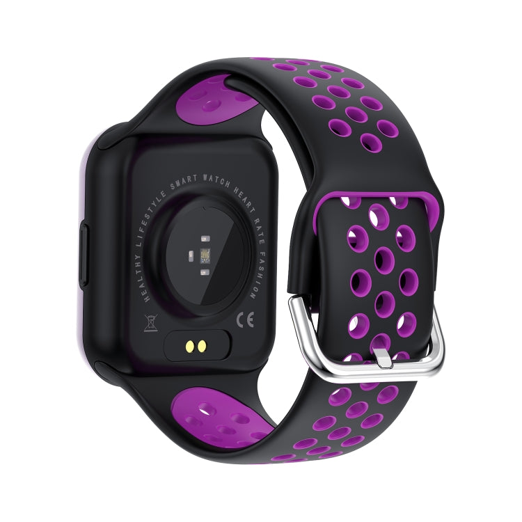 S226 1.72 inch Waterproof Smart Sports Watch Support Heart Rate Monitoring / Blood Pressure Monitoring(Black Purple) - Smart Wear by buy2fix | Online Shopping UK | buy2fix