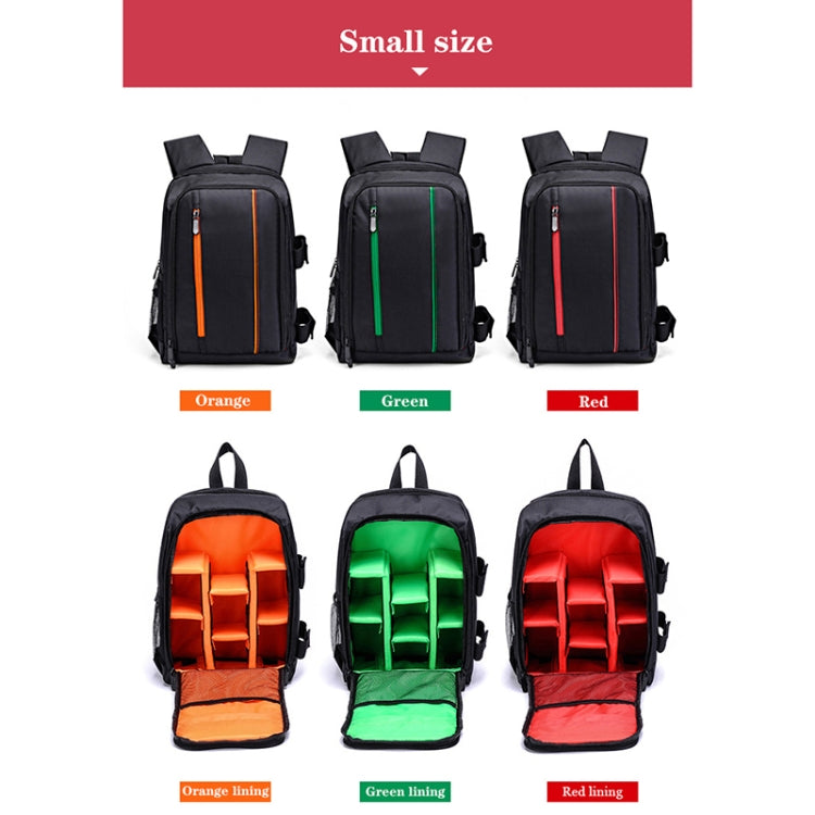 Outdoor Camera Backpack Waterproof Photography Camera Shoulders Bag, Size:33.5x25.5x15.5cm(Orange) - Backpack by buy2fix | Online Shopping UK | buy2fix