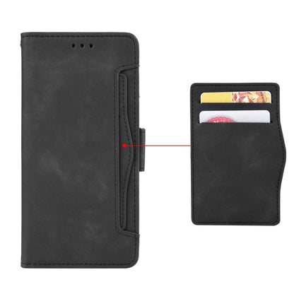 For Xiaomi Poco X5 5G / Redmi Note 12 5G Skin Feel Calf Texture Card Slots Leather Phone Case(Black) - Note 12 Cases by buy2fix | Online Shopping UK | buy2fix