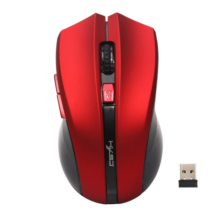 HXSJ X50 2.4G 6 Keys 1600DPI Three-speed Adjustable Wireless Mouse(Red) - Wireless Mice by HXSJ | Online Shopping UK | buy2fix