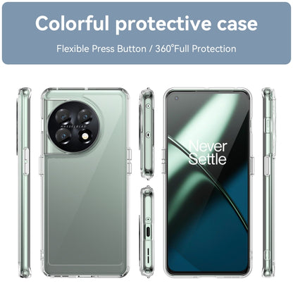 For OnePlus 11 5G Colorful Series Acrylic + TPU Phone Case(Transparent) - OnePlus Cases by buy2fix | Online Shopping UK | buy2fix