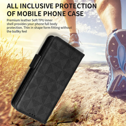 For Xiaomi 13 Lite / Civi 2 / 12 Lite NE Symmetrical Triangle Leather Phone Case(Brown) - 13 Lite Cases by buy2fix | Online Shopping UK | buy2fix