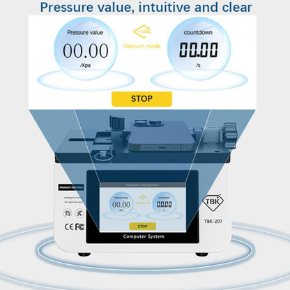 TBK-207 Portable Intelligent Air Tightness Detector Built-in Vacuum Pump(UK Plug) - Repair & Spare Parts by TBK | Online Shopping UK | buy2fix