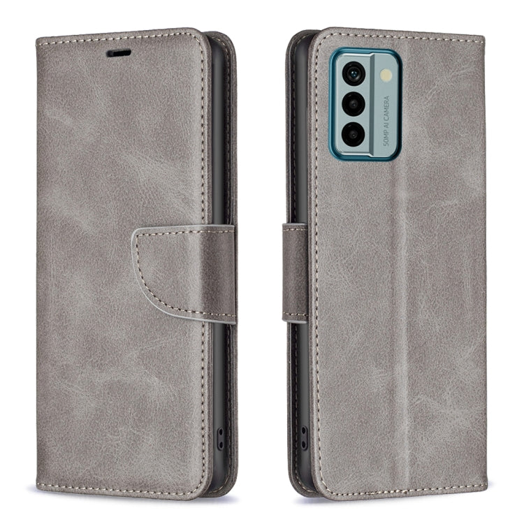 For Nokia G22 Lambskin Texture Leather Phone Case(Grey) - Nokia Cases by buy2fix | Online Shopping UK | buy2fix