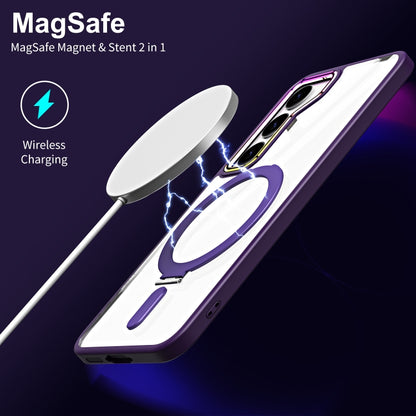 For Samsung Galaxy S23+ 5G MagSafe Magnetic Invisible Holder Phone Case(Sierra Blue) - Galaxy S23+ 5G Cases by buy2fix | Online Shopping UK | buy2fix