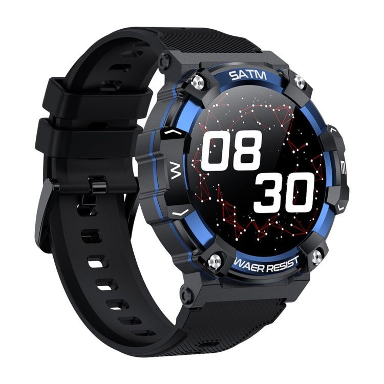 PG666 1.39 inch TFT Screen Bluetooth Call Smart Watch, Support Heart Rate / Blood Pressure Monitoring(Black Blue) - Smart Wear by buy2fix | Online Shopping UK | buy2fix