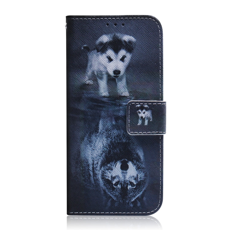 For TCL 408 Coloured Drawing Flip Leather Phone Case(Wolf and Dog) - More Brand by buy2fix | Online Shopping UK | buy2fix