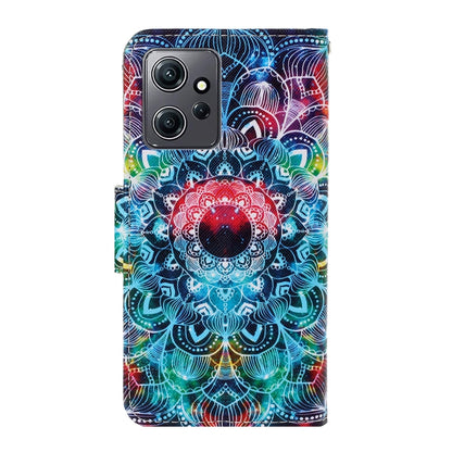 For Xiaomi Redmi Note 12 4G Global Colored Drawing Pattern Flip Leather Phone Case(Mandala) - Note 12 Cases by buy2fix | Online Shopping UK | buy2fix