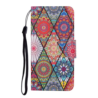 For Xiaomi Redmi Note 12 4G Global Colored Drawing Pattern Flip Leather Phone Case(Diamond Totem) - Note 12 Cases by buy2fix | Online Shopping UK | buy2fix