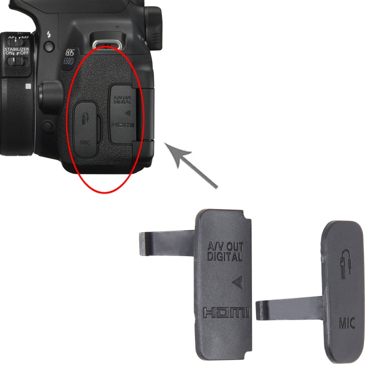 For Canon EOS 650D / EOS 700D OEM USB Cover Cap - Repair & Spare Parts by buy2fix | Online Shopping UK | buy2fix