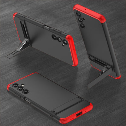 For Samsung Galaxy F54 GKK Three Stage Splicing Full Coverage PC Phone Case(Black Red) - Galaxy Phone Cases by GKK | Online Shopping UK | buy2fix