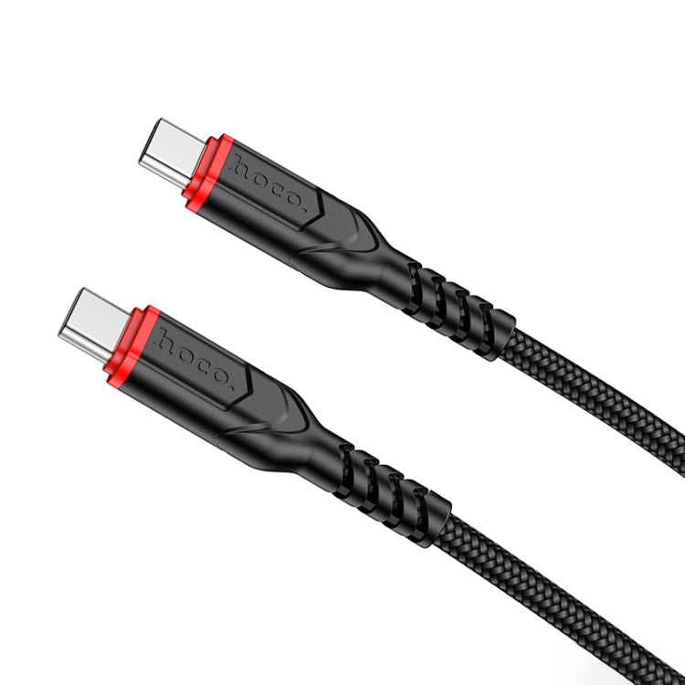 hoco X59 Victory 60W USB-C / Type-C to USB-C / Type-C Charging Data Dable, Length:1m(Black) - USB-C & Type-C Cable by hoco | Online Shopping UK | buy2fix