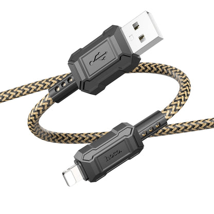 hoco X94 Leader 2.4A USB to 8 Pin Charging Data Dable, Length:1m(Black) - Normal Style Cable by hoco | Online Shopping UK | buy2fix