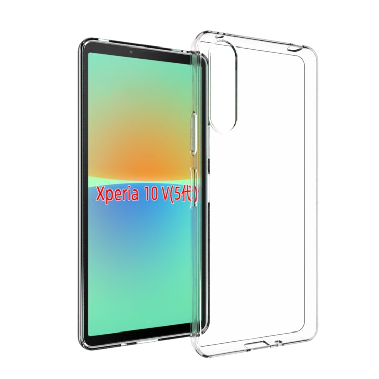 For Sony Xperia 10 V Waterproof Texture TPU Phone Case(Transparent) - Sony Cases by buy2fix | Online Shopping UK | buy2fix