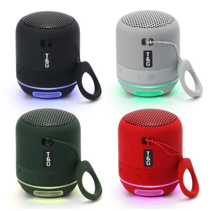 T&G TG294 TWS LED Mini Portable Wireless Stereo Sound Outdoor Speaker(Dark Green) - Mini Speaker by T&G | Online Shopping UK | buy2fix