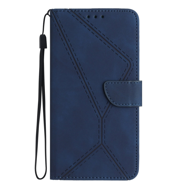 For Xiaomi POCO X4 GT Stitching Embossed Leather Phone Case(Blue) - Xiaomi Cases by buy2fix | Online Shopping UK | buy2fix