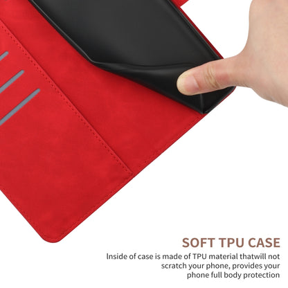 For Xiaomi Redmi A1+ / A2+ Stitching Embossed Leather Phone Case(Red) - Xiaomi Cases by buy2fix | Online Shopping UK | buy2fix