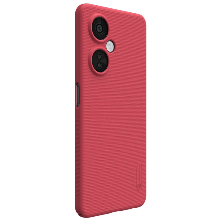 For OnePlus Nord CE 3 Lite NILLKIN Frosted PC Phone Case(Red) - OnePlus Cases by NILLKIN | Online Shopping UK | buy2fix