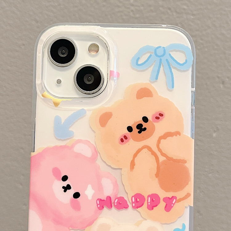 For iPhone 13 Pro Max IMD Cute Animal Pattern Phone Case(Bear) - iPhone 13 Pro Max Cases by buy2fix | Online Shopping UK | buy2fix