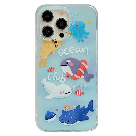 For iPhone 12 Pro Max IMD Cute Animal Pattern Phone Case(Seal) - iPhone 12 Pro Max Cases by buy2fix | Online Shopping UK | buy2fix