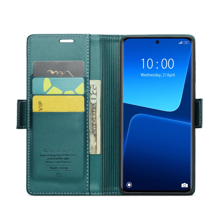 For Xiaomi 13 Pro CaseMe 023 Butterfly Buckle Litchi Texture RFID Anti-theft Leather Phone Case(Pearly Blue) - 13 Pro Cases by CaseMe | Online Shopping UK | buy2fix