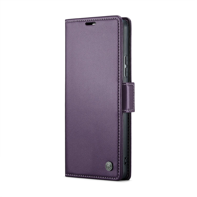 CaseMe 023 Butterfly Buckle Litchi Texture RFID Anti-theft Leather Phone Case For Xiaomi Redmi Note 11 Pro 5G Global/Redmi Note 11 Pro Global(Pearly Purple) - Redmi Note 11 Pro Case by CaseMe | Online Shopping UK | buy2fix