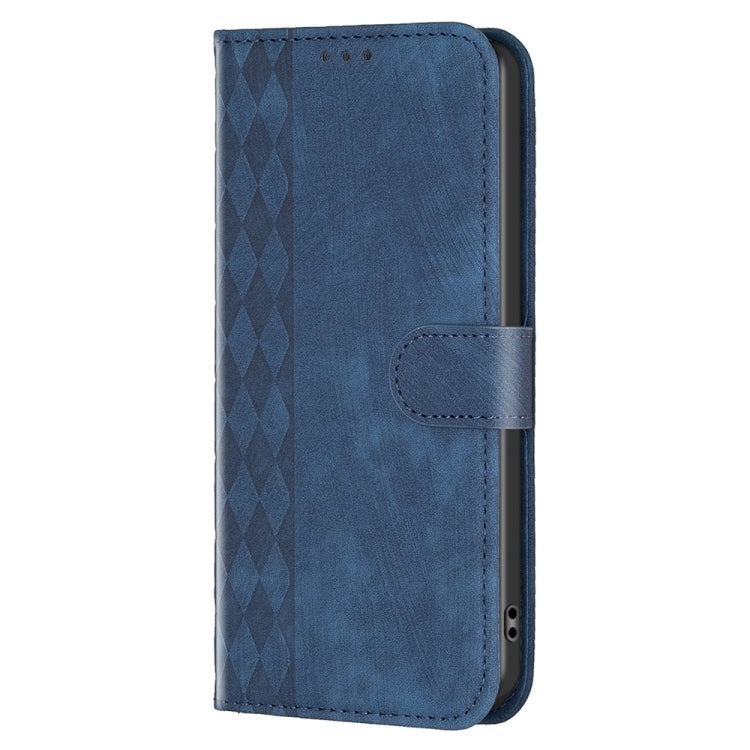 For Xiaomi 13 Lite 5G / Civi 2 Plaid Embossed Leather Phone Case(Blue) - 13 Lite Cases by buy2fix | Online Shopping UK | buy2fix