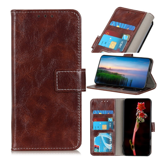 For Xiaomi Poco F5 Pro/Redmi K60/K60 Pro Retro Crazy Horse Texture Horizontal Flip Leather Phone Case(Brown) - Xiaomi Cases by buy2fix | Online Shopping UK | buy2fix