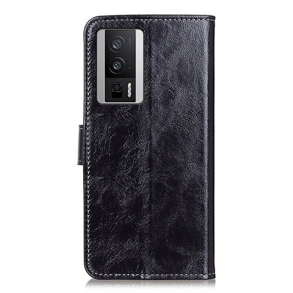 For Xiaomi Poco F5 Pro/Redmi K60/K60 Pro Retro Crazy Horse Texture Horizontal Flip Leather Phone Case(Black) - Xiaomi Cases by buy2fix | Online Shopping UK | buy2fix
