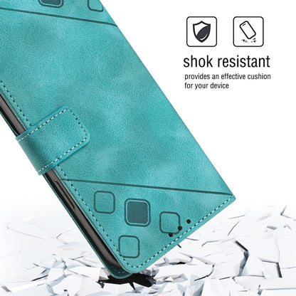 For Xiaomi Redmi Note 12S 4G Global Skin-feel Embossed Leather Phone Case(Green) - Xiaomi Cases by buy2fix | Online Shopping UK | buy2fix